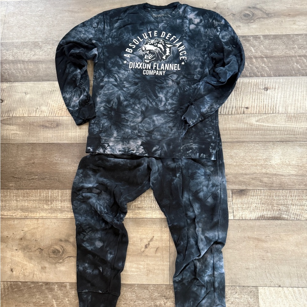 DIXXON Black and Gray Flannel Sweatshirt